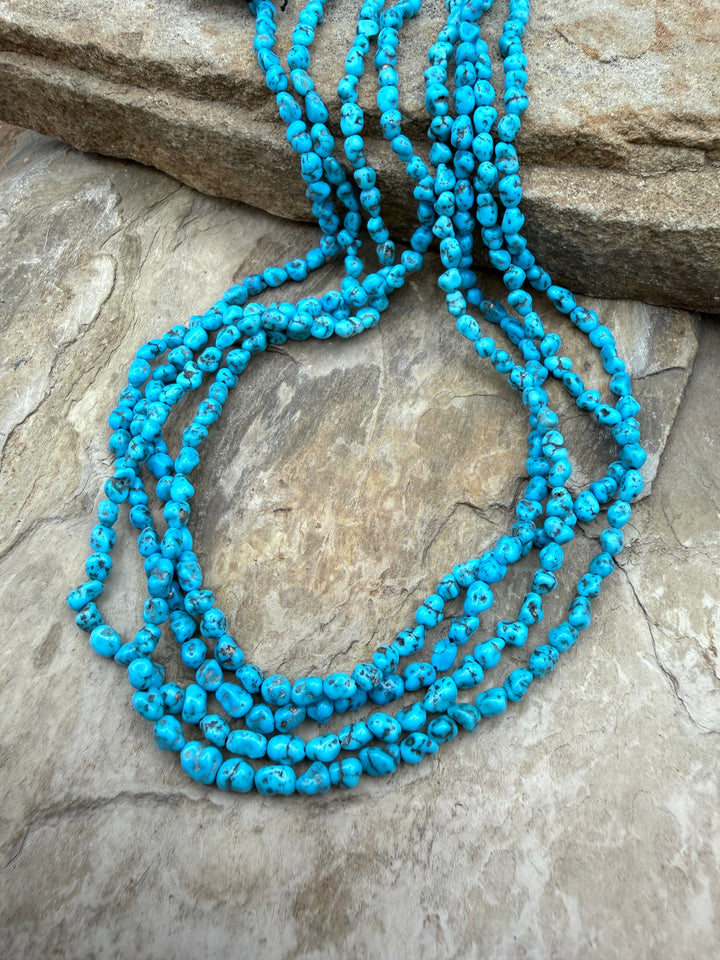 RARE Sleeping Beauty Spiderweb Turquoise (AZ) 4-5mm Nuggets