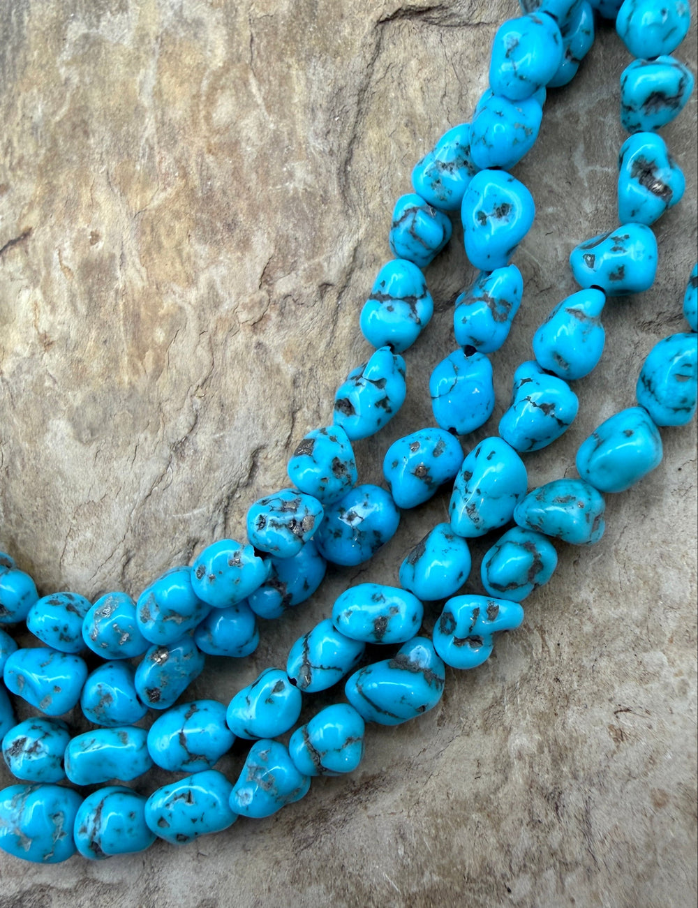 RARE Sleeping Beauty Spiderweb Turquoise (AZ) 4-5mm Nuggets