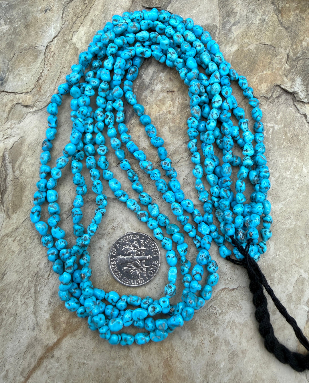 RARE Sleeping Beauty Spiderweb Turquoise (AZ) 4-5mm Nuggets