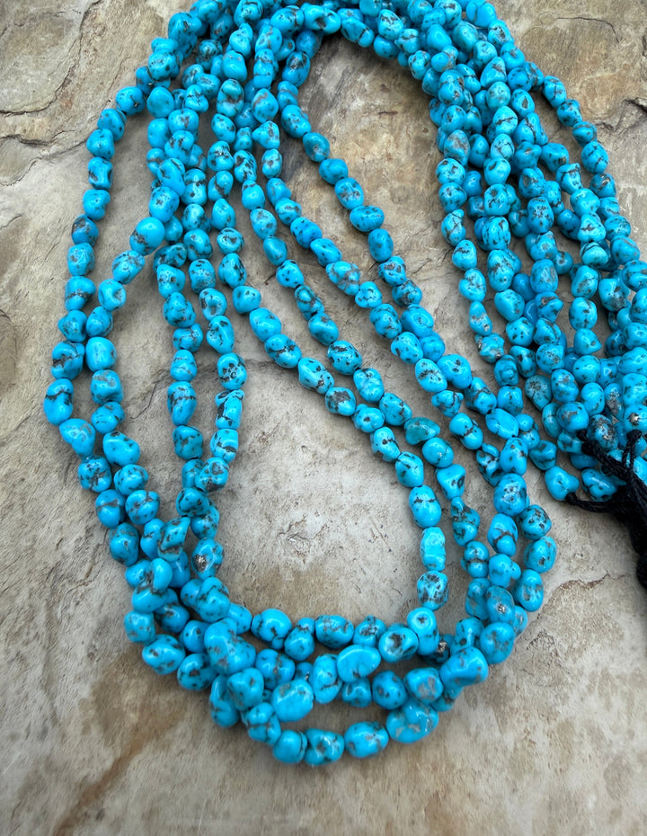 RARE Sleeping Beauty Spiderweb Turquoise (AZ) 4-5mm Nuggets