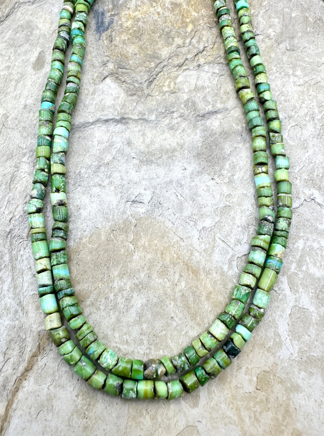 RARE Sonoran Gold Turquoise (Mex) 3-3.5mm Heishi Beads 16.5