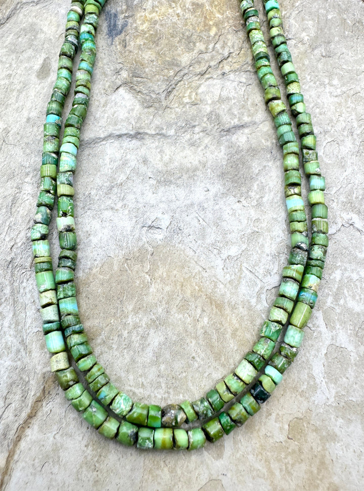 RARE Sonoran Gold Turquoise (Mex) 3-3.5mm Heishi Beads 16.5