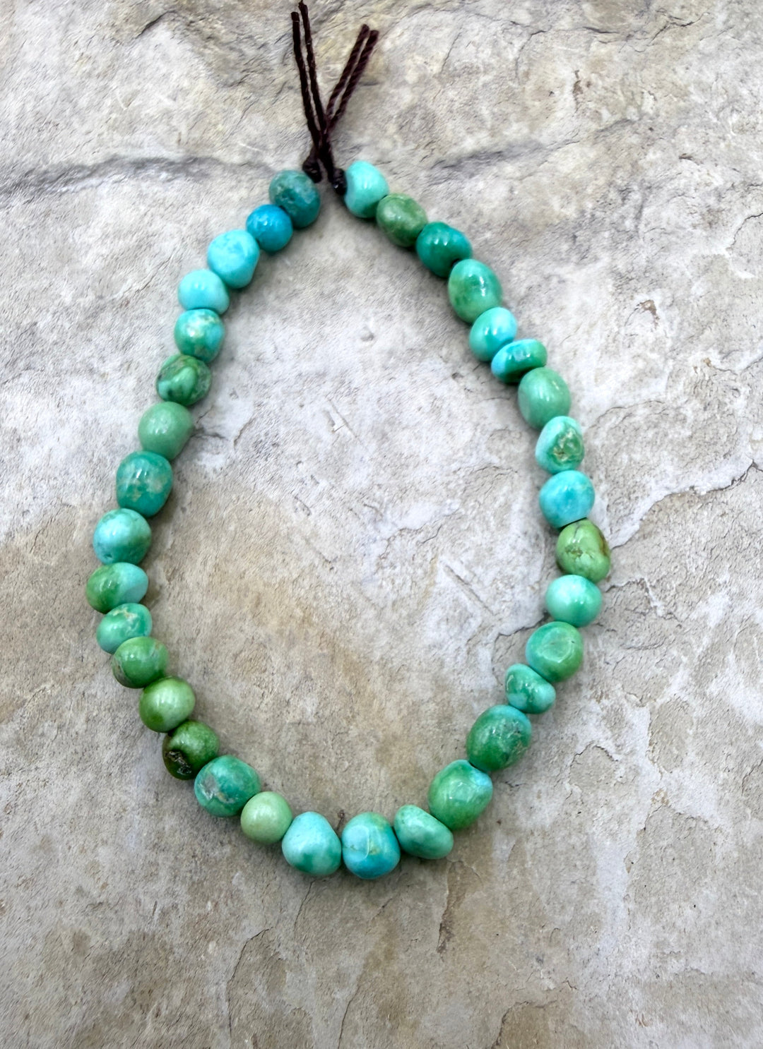 RARE Sonoran Gold Turquoise (Mex) 3.5mm Rounded Beads 4.5