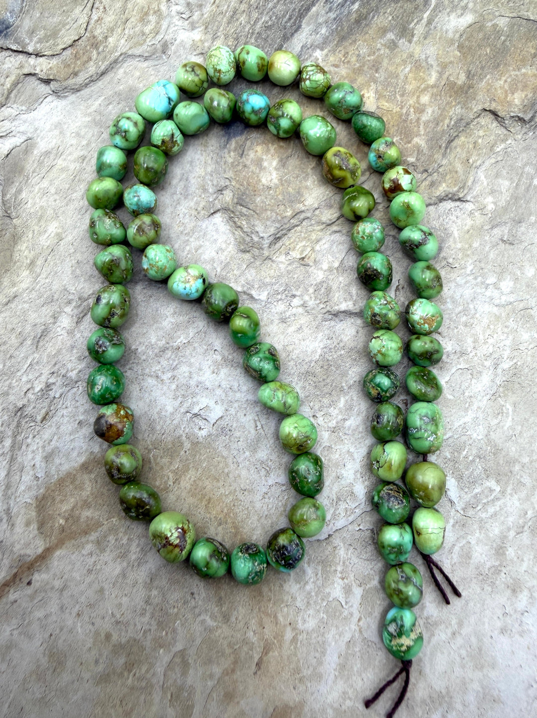 RARE Sonoran Gold Turquoise (Mex) 5.5mm Rounded Nugget