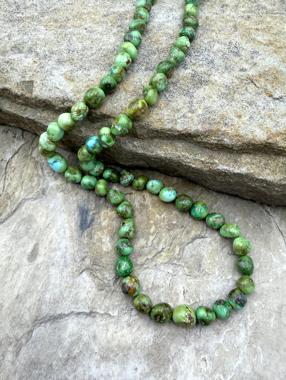 RARE Sonoran Gold Turquoise (Mex) 5.5mm Rounded Nugget