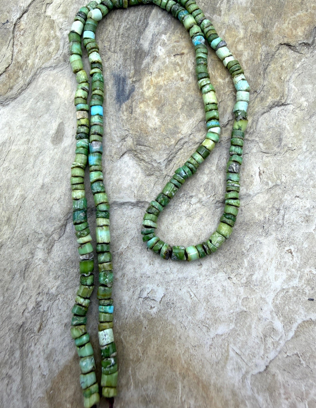 RARE Sonoran Gold Turquoise (Mex) Heishi 3mm 16.5 Inch