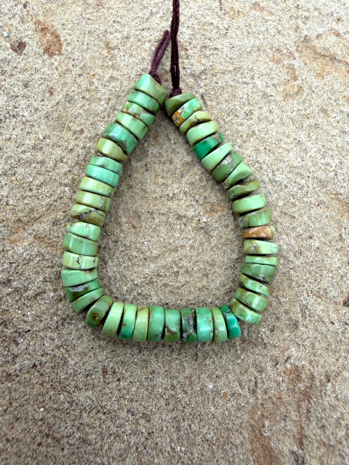 RARE Sonoran Gold Turquoise (Mex) Heishi 4mm 3 Inch Strand