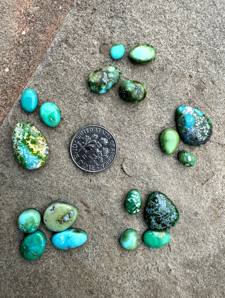 RARE Sonoran Gold Turquoise (Mex) Mini Cabochons (Select