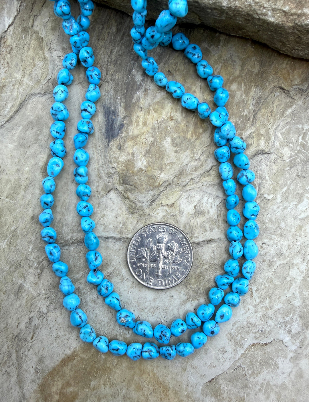 RARE Spider Web Sleeping Beauty Turquoise (AZ) 4mm Rounded