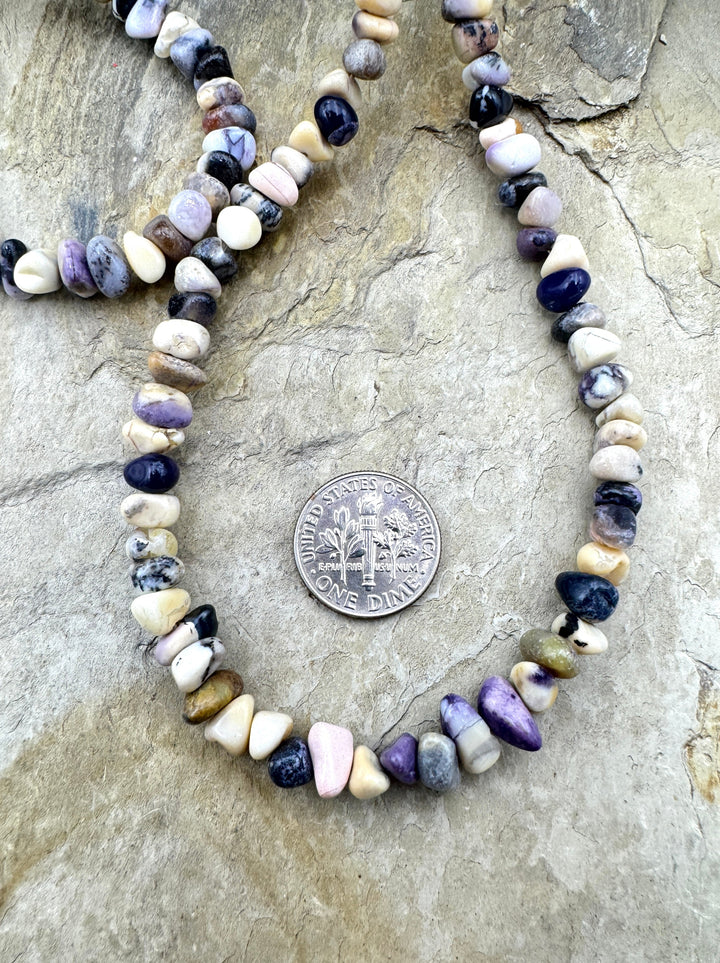 RARE Utah Tiffany Stone 4-7mm Nugget Bead Strand 16 inch