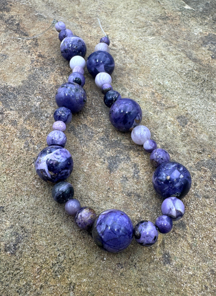 RARE Utah Tiffany Stone 5-13mm Round Beads Designer Bead