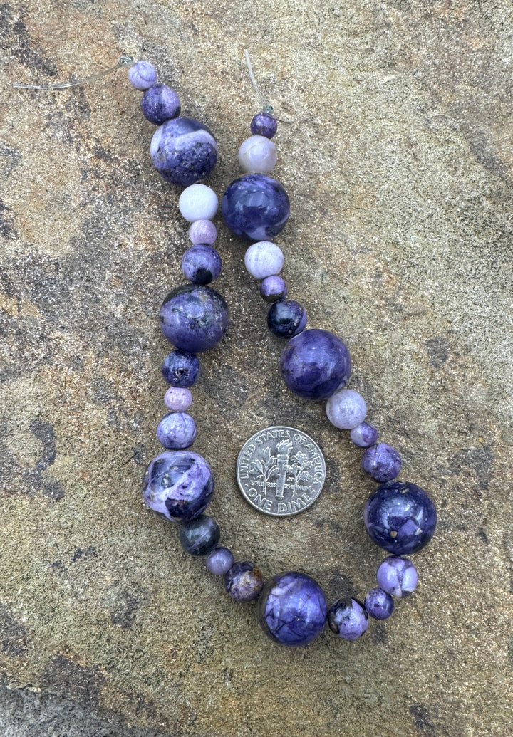 RARE Utah Tiffany Stone 5-13mm Round Beads Designer Bead