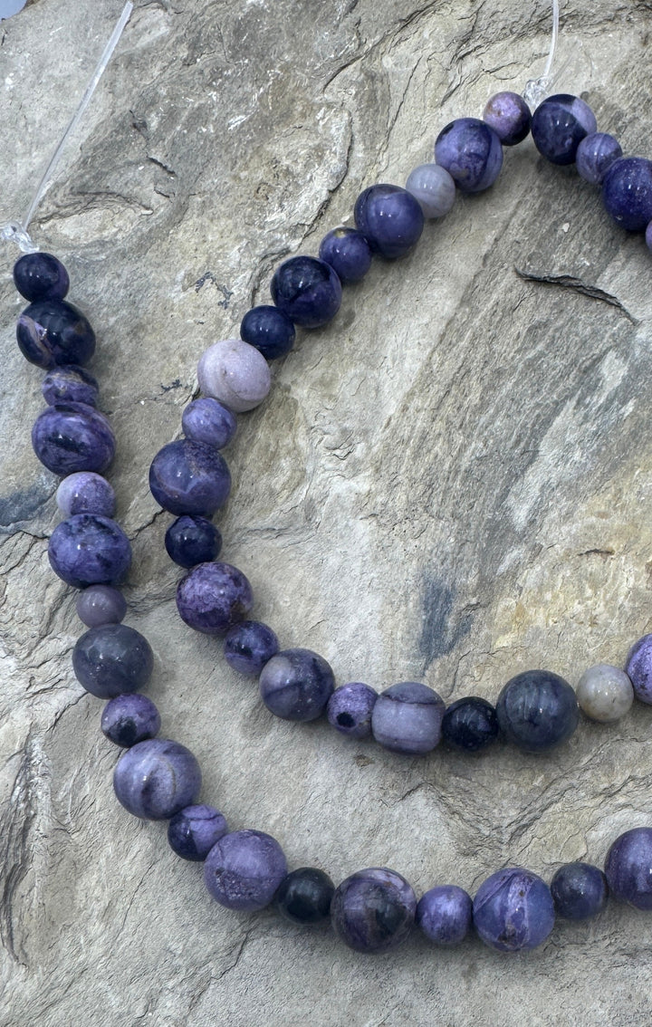 RARE Utah Tiffany Stone Designer Bead Strand 8 inch Strand