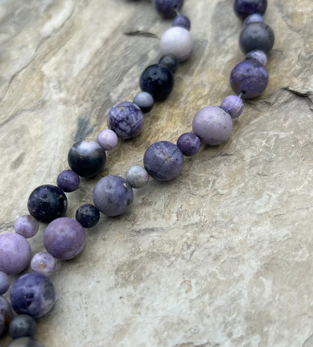 RARE Utah Tiffany Stone Designer Strand Round Beads 6 &