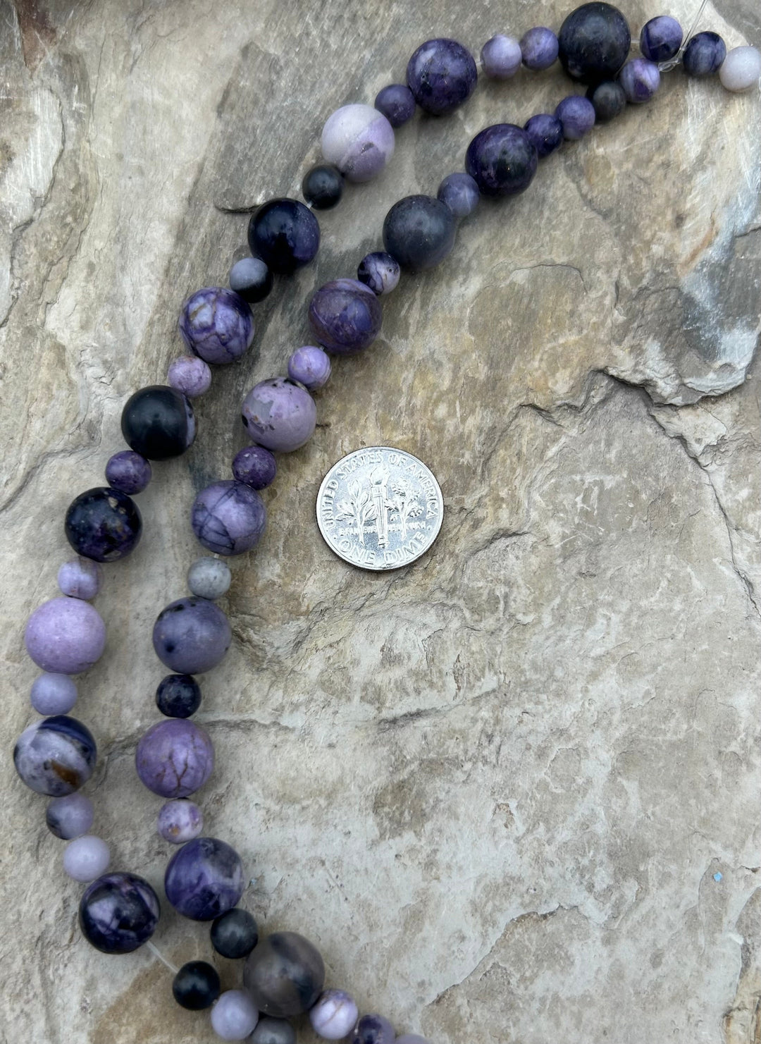 RARE Utah Tiffany Stone Designer Strand Round Beads 6 &