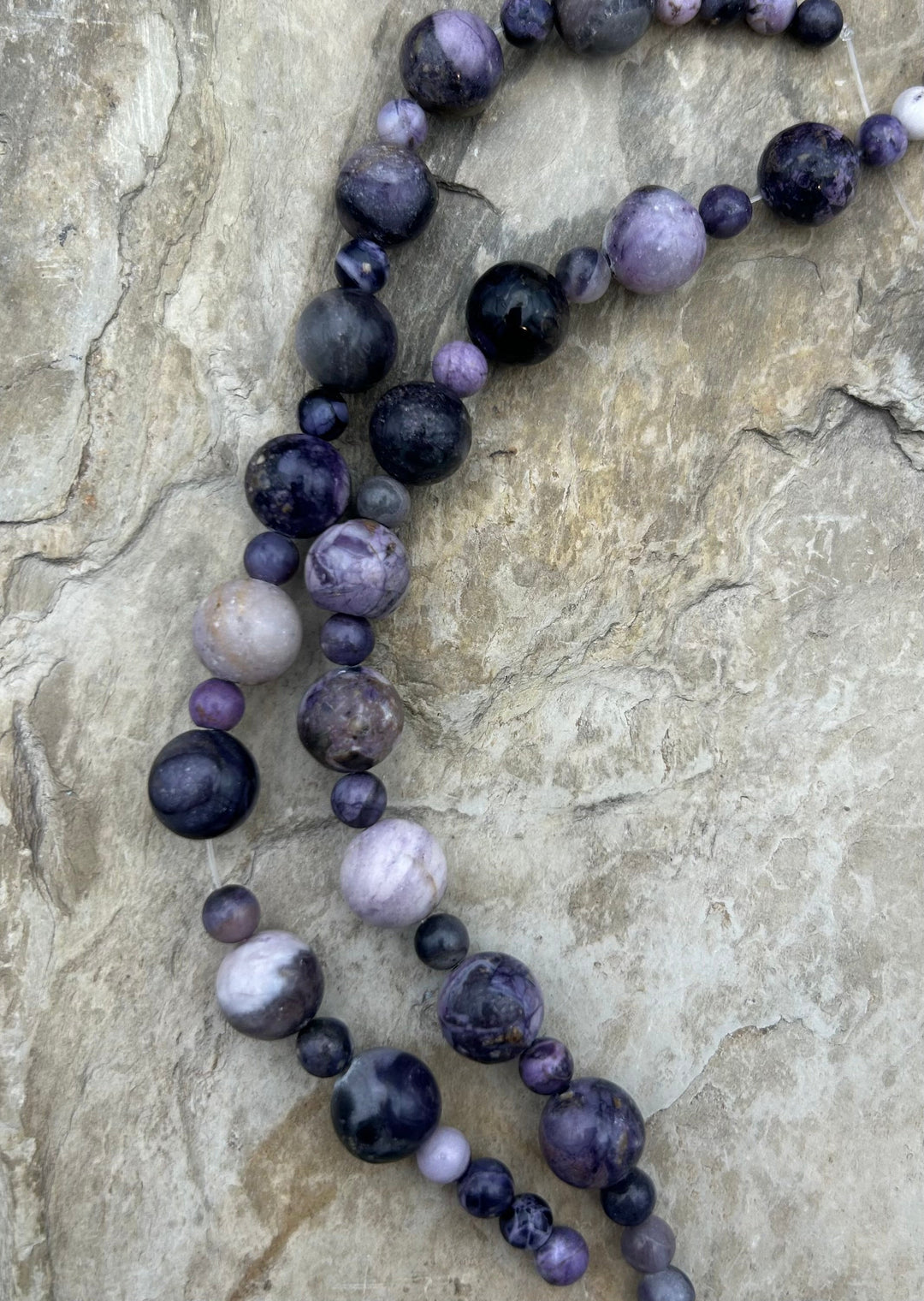 RARE Utah Tiffany Stone Designer Strand Round Beads 6 &