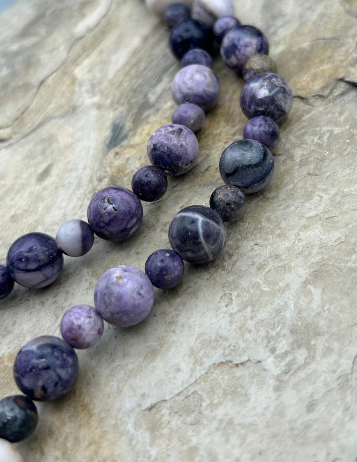 RARE Utah Tiffany Stone Designer Strand Round Beads 8 &