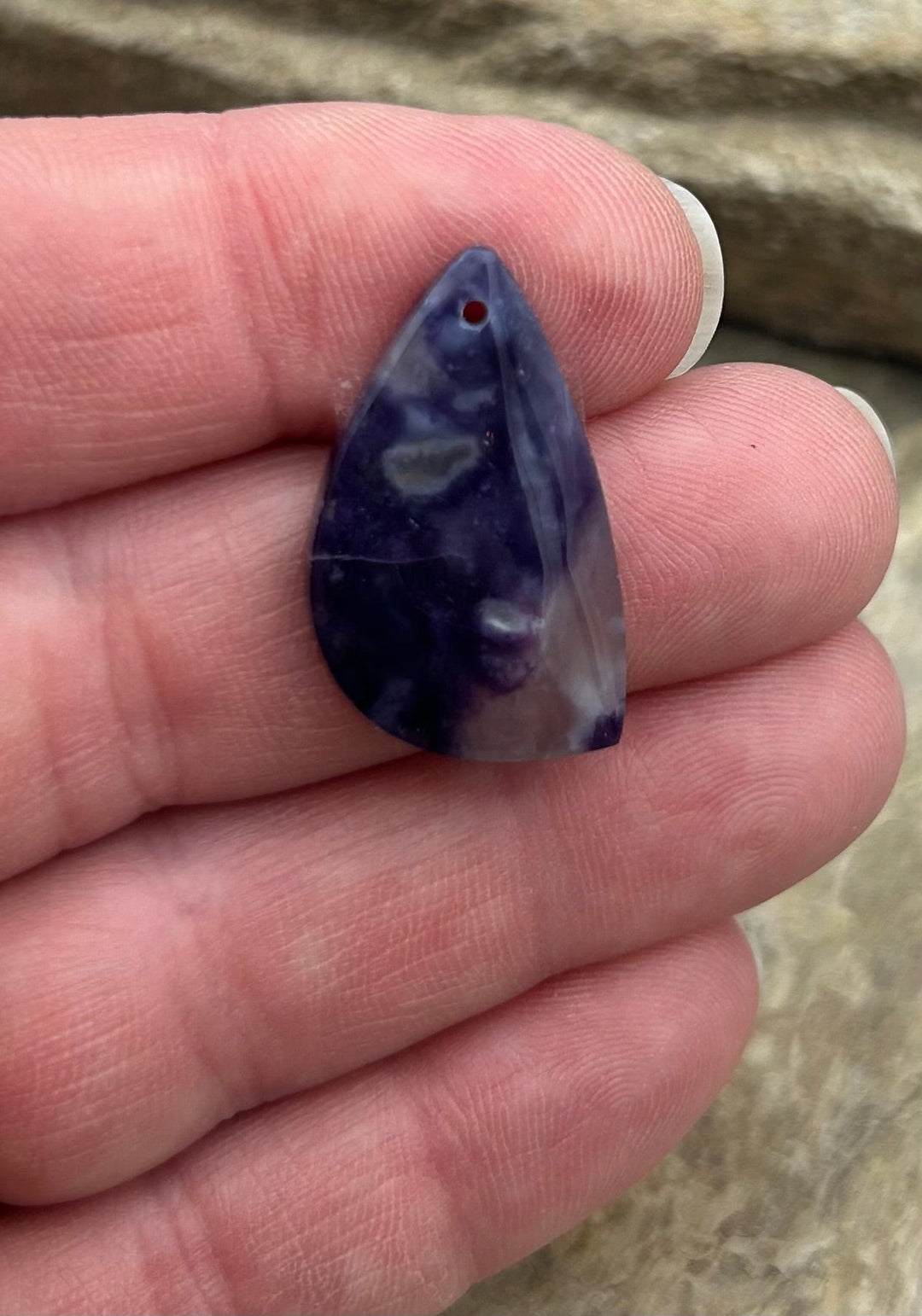 RARE Utah Tiffany Stone Focal Pendant Bead 16x26mm