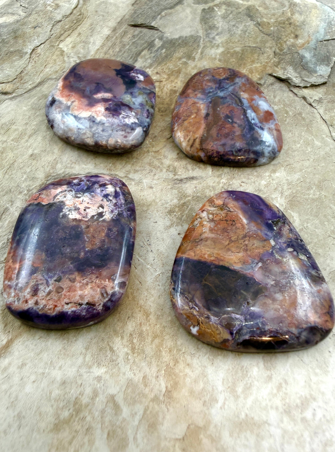 RARE Utah Tiffany Stone Freeform Cabochons 35x40mm