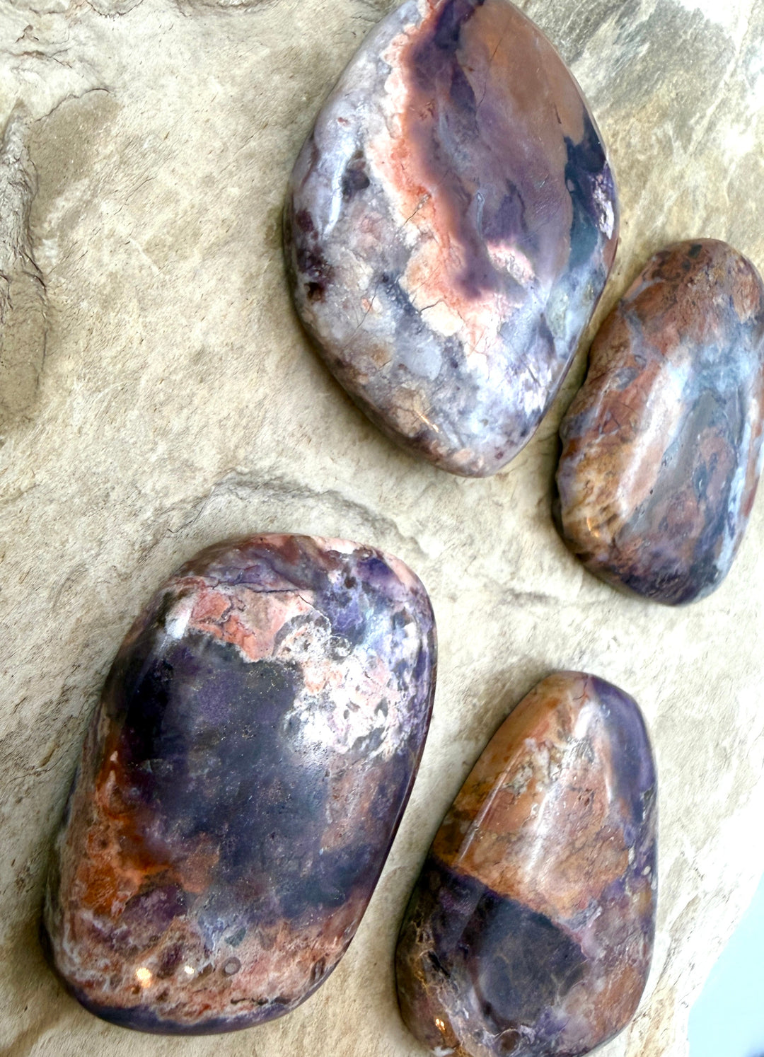RARE Utah Tiffany Stone Freeform Cabochons 35x40mm
