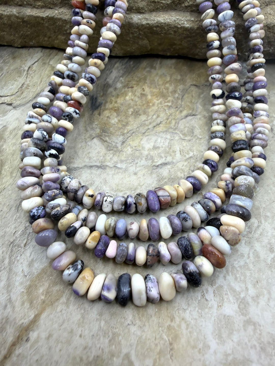 RARE Utah Tiffany Stone Graduated Nugget Beads 4-6mm 16
