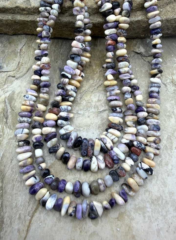 RARE Utah Tiffany Stone Graduated Nugget Beads 4-8mm 16