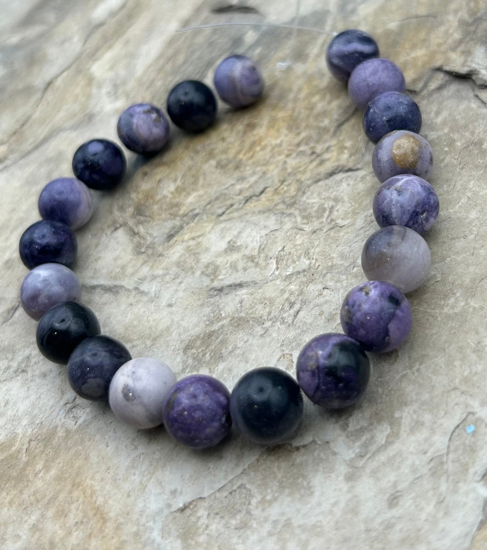 RARE Utah Tiffany Stone Round Beads 10mm ONE 7.5 Inch