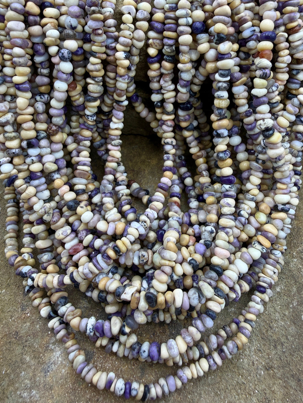 RARE Utah Tiffany Stone Small Nugget Beads 3-4mm ONE 16