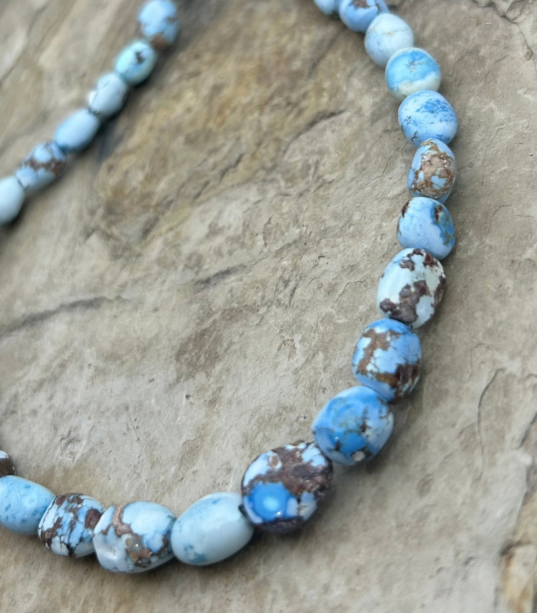 RAREGolden Hills Turquoise (Kazakhstan) Graduated Rounded