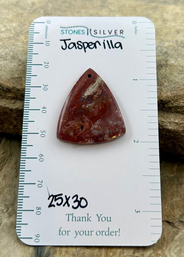 Red Jasperilla (Arizona) Focal Pendant Bead 25x30mm