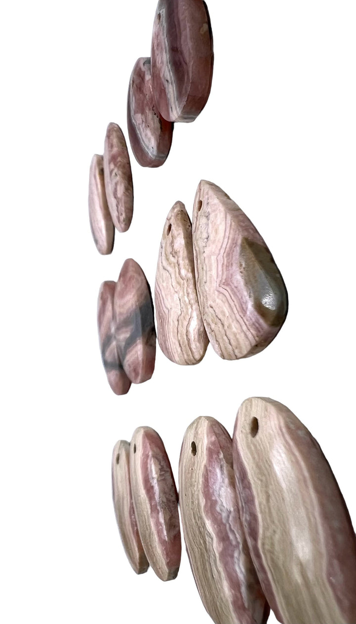 Rhorochrosite Bead Slab Pairs Various Shapes and sizes