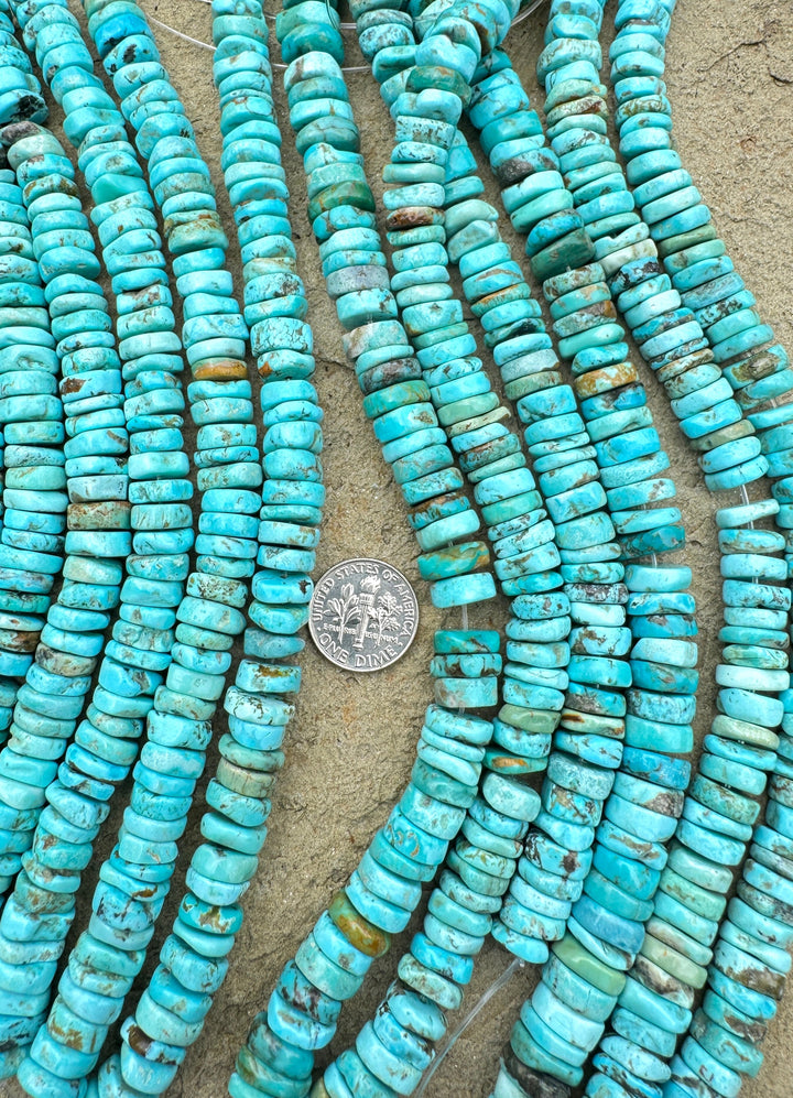 Royal Beauty Turquoise (China) BIG 10 - 12mm Hand Cut