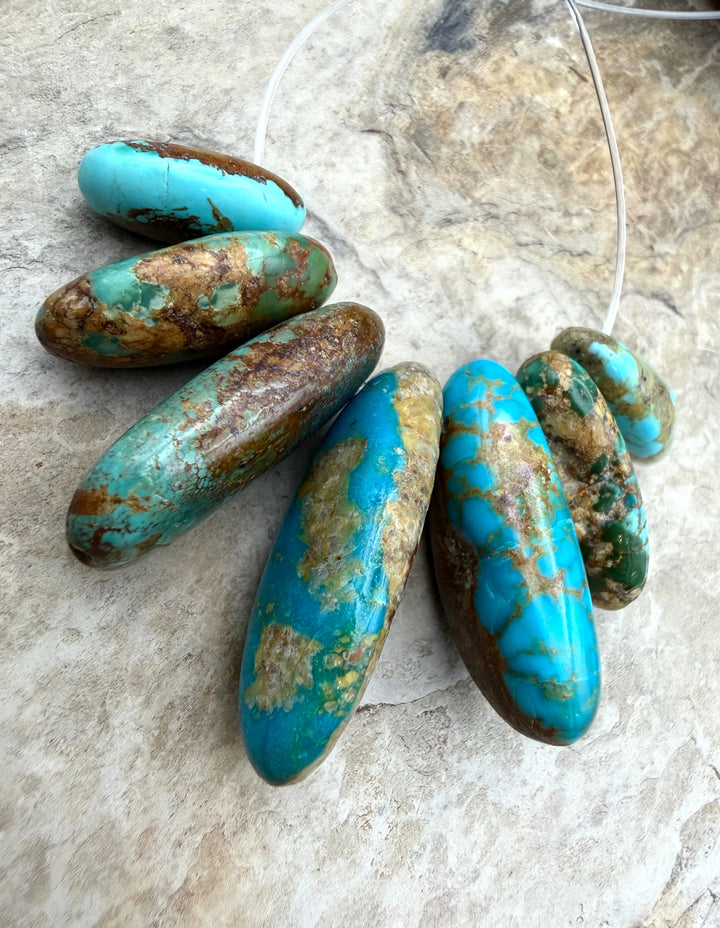 Royston Turquoise (Nevada)BIG Graduated LONG Teardrop