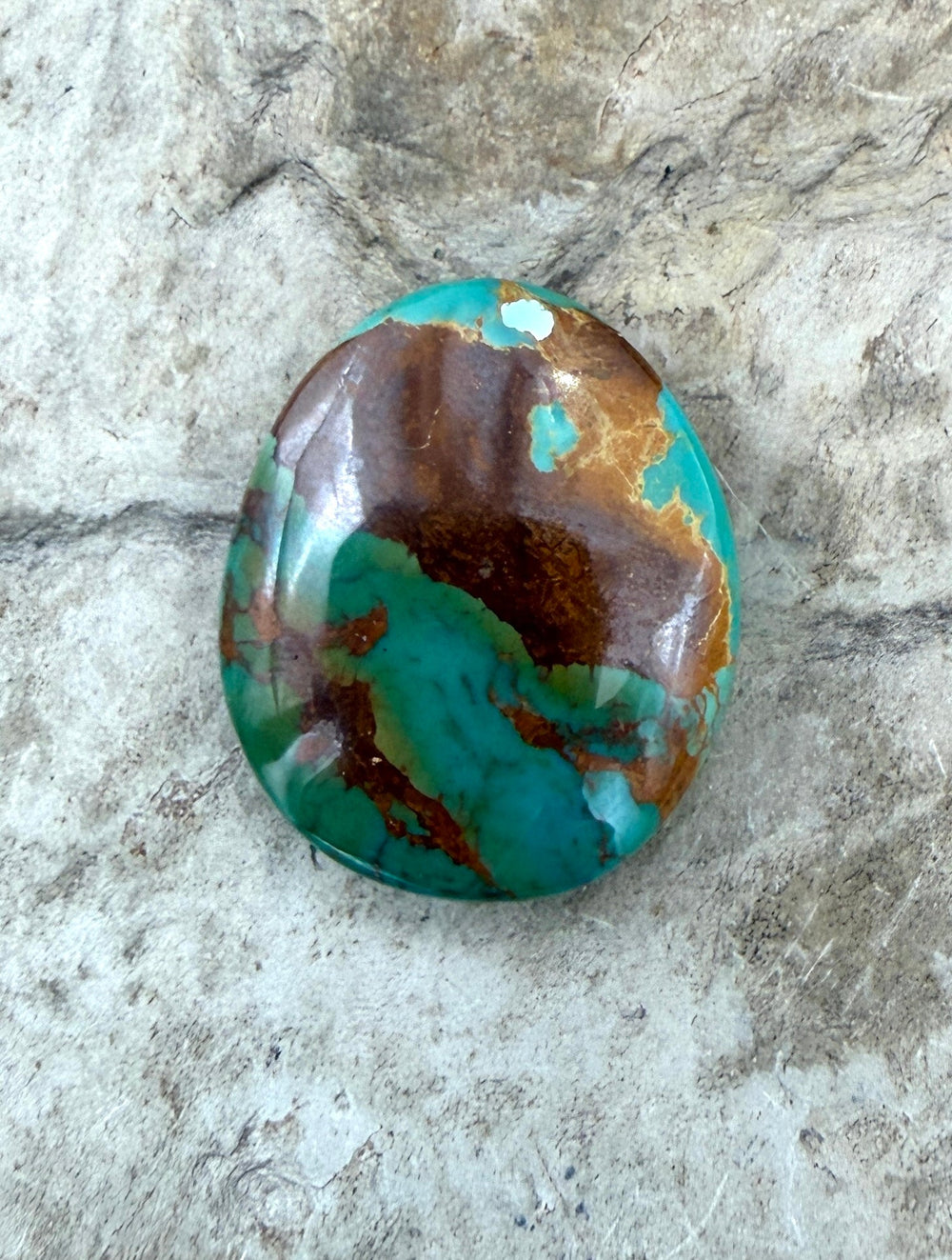Royston Turquoise (Nevada) Focal Pendant Bead 18x21mm (Top