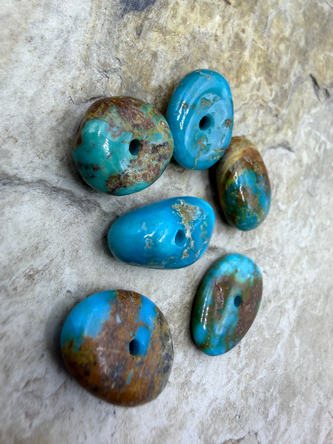 Royston Turquoise (Nevada) Large Hole Bead Sets