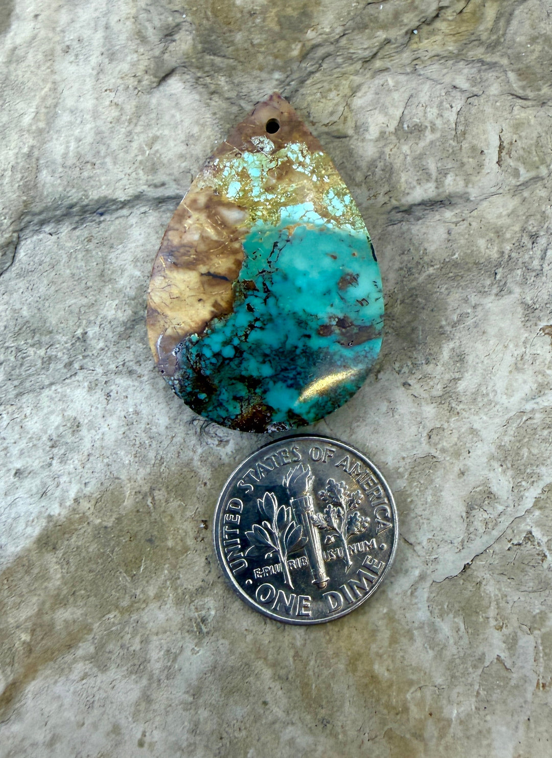 Royston Turquoise (NV) Focal Pedant 23x33mm - Turquoise