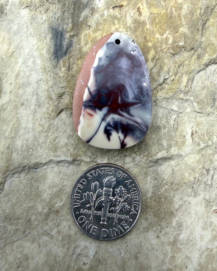 Sci-Fi Jasper (Mexico) Focal Penadnt Bead 19x29mm - Sci-Fi