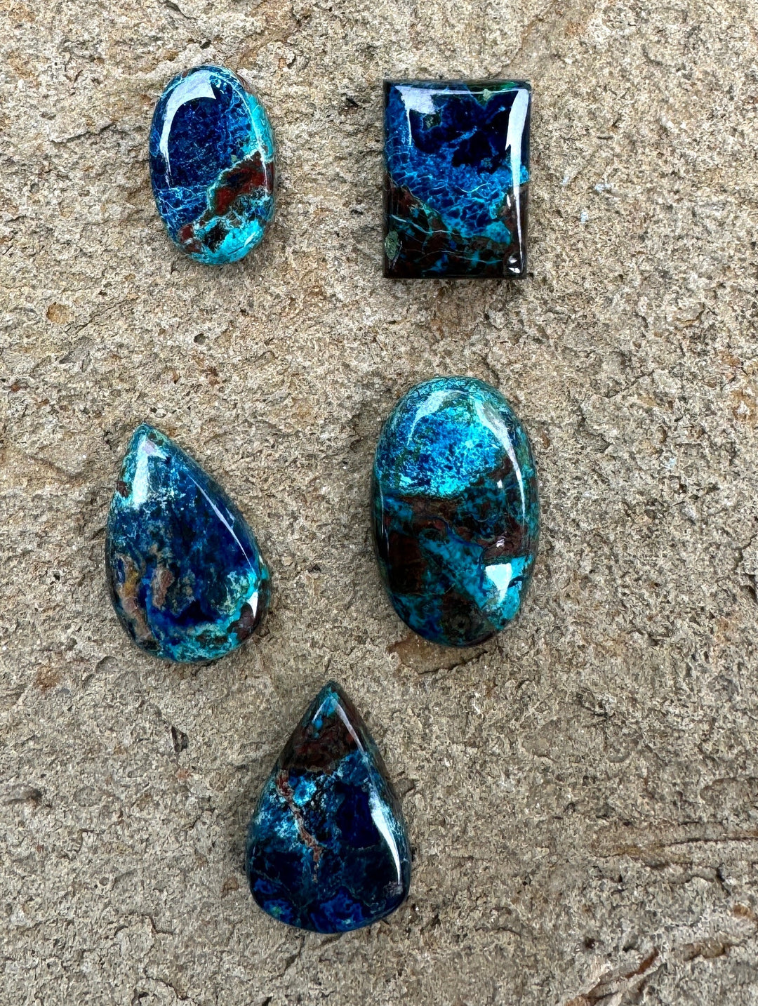 Shattuckite Cabochons Mixed Shames Select One Stone