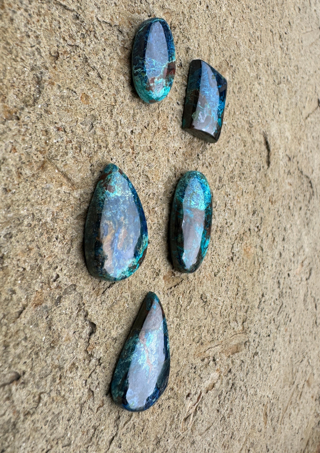 Shattuckite Cabochons Mixed Shames Select One Stone