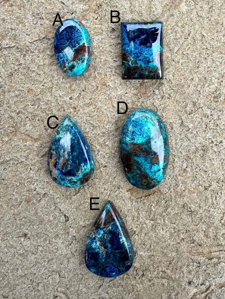 Shattuckite Cabochons Mixed Shames Select One Stone