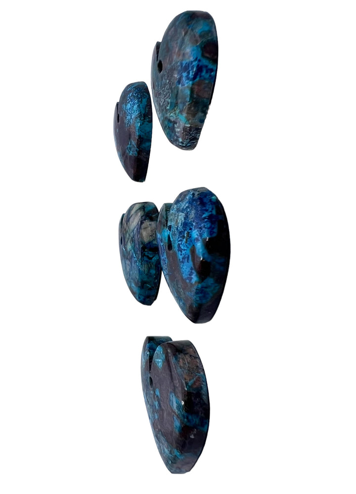 Shattuckite Heart Shaped Focal Pendants 25x24mm(Select one