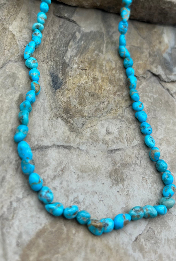 Sierra Bella Turquoise (Mexico) Round Nugget Beads 5-10mm