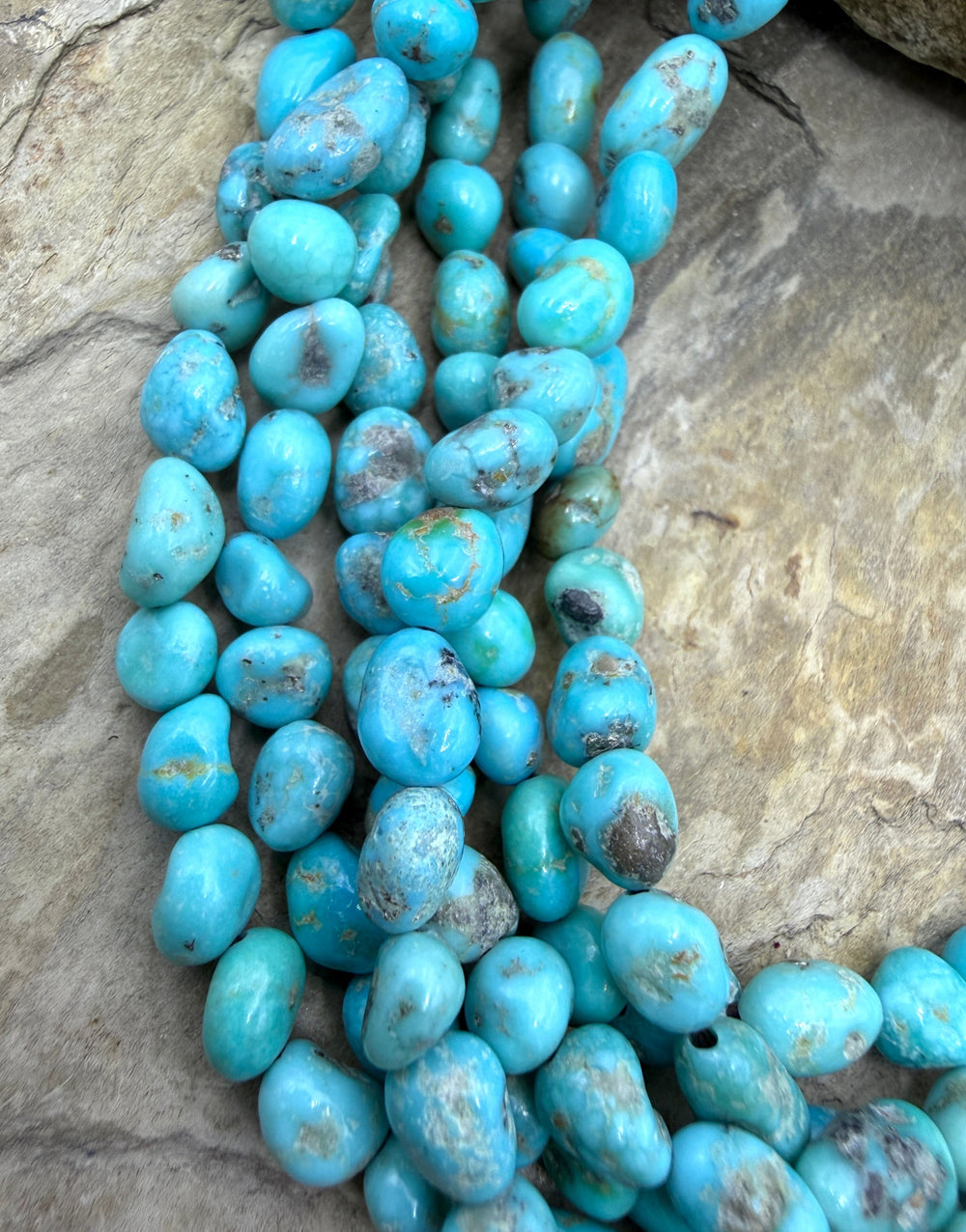 Sierra Bella Turquoise (Sonora Mexico) Nugget beads 5mm 16