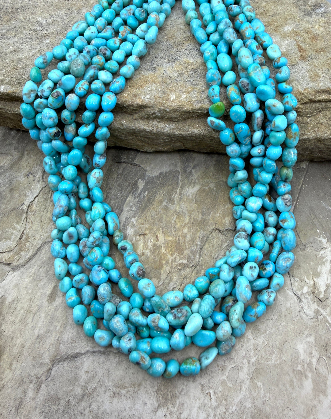 Sierra Bella Turquoise (Sonora Mexico) Nugget beads 5mm 16
