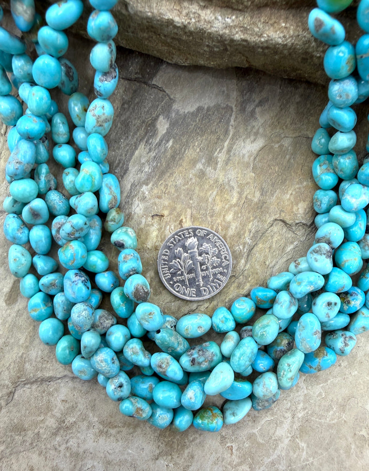 Sierra Bella Turquoise (Sonora Mexico) Nugget beads 5mm 16