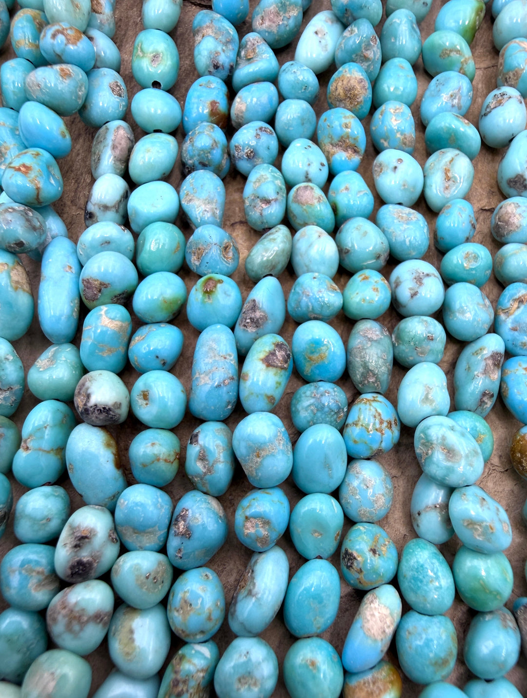 Sierra Bella Turquoise (Sonora Mexico) Nugget beads 5mm 16