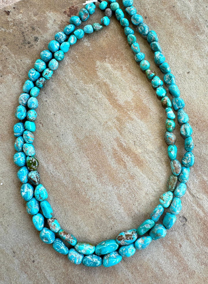 Sierra Nevada Turquoise (Nevada) Graduated Nugget Strand