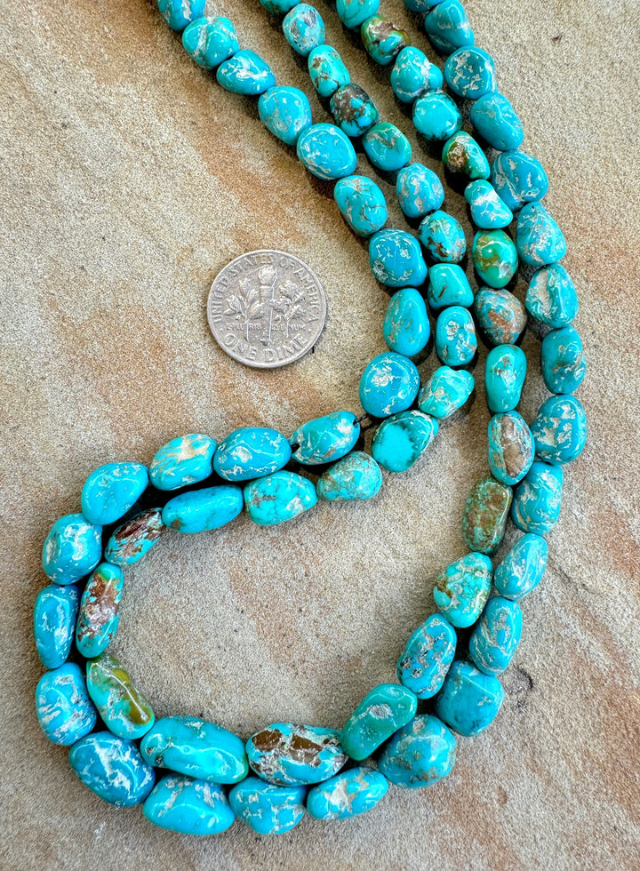 Sierra Nevada Turquoise (Nevada) Graduated Nugget Strand