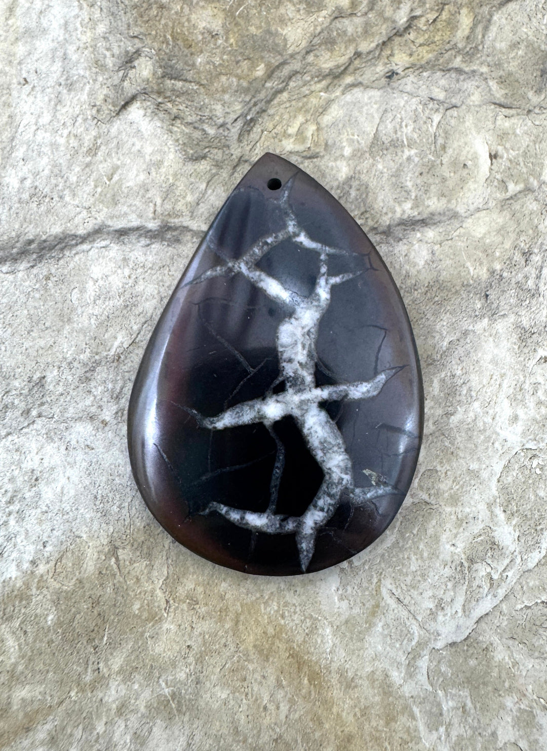 Simbercite Fossil (Russia) Focal Bead Pendant 25x37mm