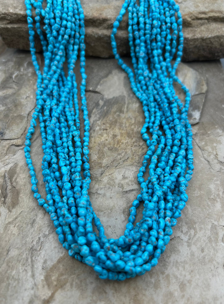 Sleeping Beauty Turquoise (AZ) 3-4mm Nugget Beads ONE 18